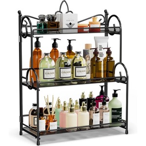 Étagère de rangement en métal élégante, idéale pour l'organisation des comptoirs de cuisine et de salle de bain, et pour les solutions de rangement domestique. Vente en gros depuis l'Inde. - Product Image 1