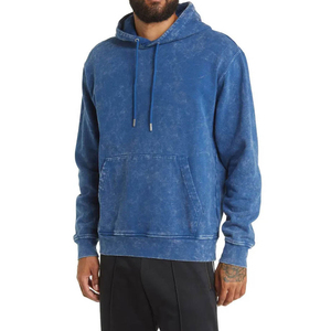Sweat à capuche unisexe surdimensionné en coton épais 100 % délavé à l'acide, style vintage streetwear, pour homme, vente en gros personnalisée - Product Image 4