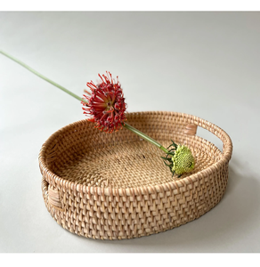 Panier en rotin tressé artisanal exclusif – Article décoratif à prix incroyable et forte demande – Idéal pour la table - Product Image 1