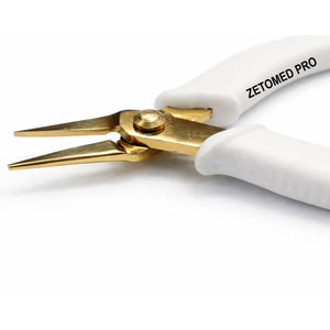 Alicates de Punta Fina Premium Dorados de 5 Pulgadas, Acero Inoxidable de Alta Calidad, Herramienta de Precisión para Joyería y Manualidades - Product Image 2
