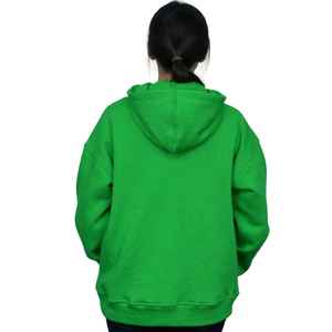 Sudaderas con Capucha y Sudaderas de Felpa de Algodón Teñido Liso de Primera Calidad, Color Verde Manzana, Estilo Urbano - Product Image 4