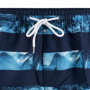 Short de bain pour homme 2026, best-seller, séchage rapide, respirant, uni, avec cordon de serrage et doublure en maille, 100 % polyester - Product Image 4