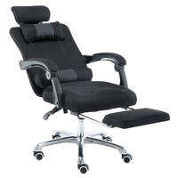 Chaise de bureau de luxe à dossier haut inclinable avec repose-pieds pour bureaux modernes, confort ultime