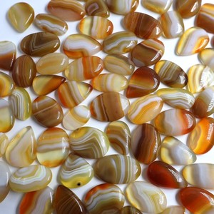 High Quality Black Banded Agate Cabochon Jewelry Making Stones Third Party Certified Rajasthan Origin Color Cut Cut Marquise Cut - Product Image 4