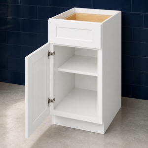 Armoire de cuisine basse sur mesure de 18 pouces, blanche, style Shaker, 1 tiroir, RTA, fabricant OEM au Vietnam - Product Image 5