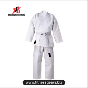 Ensemble d'uniformes de karaté personnalisés avec logo, polyester/coton, durable, léger, respirant, de haute qualité, fusion sans couture, unisexe, adulte, tout usage - Product Image 1