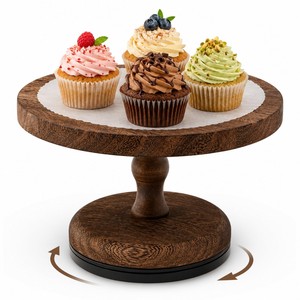 Soporte para Pastel de Madera de Nogal Tallado a Mano de Lujo - Precios al por Mayor B2B - Product Image 5