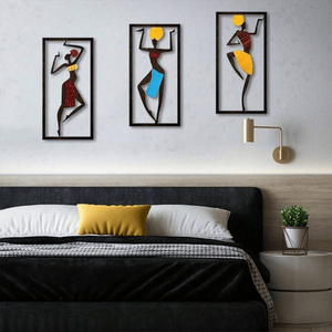 CIFbuy Moderno Arazzo Bohemien Fatto a Mano in Macramè con Danzatrice Africana per Soggiorno e Camera da Letto - Servizio di Ritiro Disponibile - Product Image 3