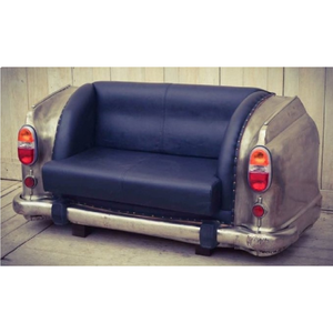 Sofá Reproducción Ambassador, Tapicería de Cuero, Estructura Metálica, Muebles de Estilo Vintage, Pedidos Personalizados al por Mayor - Product Image 2