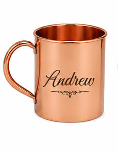 Taza de Cobre Puro Personalizada con el Nombre de John y Grabado Personalizado |   Taza para Beber Hecha a Mano de Cobre |   Taza de Regalo Premium - Product Image 5