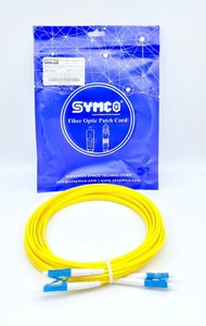 สายแพทช์ไฟเบอร์ออปติกเกรดเน็ตเวิร์ค SYMCO LC/UPC-LC/UPC-SM-DX-3.0-5M-2 แบบดูเพล็กซ์ - Product Image 1