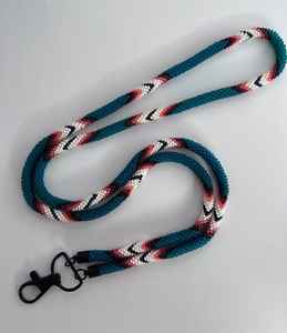 Correa de cordón con cuentas de diseño, llavero moderno y collar para credencial al mejor precio - Product Image 5