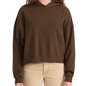 Sudadera Corta de Invierno para Mujer, Personalizada con Estampado, de Poliéster/Algodón, con Cuello Alto y Logotipo Frontal, Tejido Grueso y Transpirable - Product Image 1