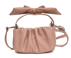 Bolso Bandolera Clásico de PU con Pliegues y Detalle de Lazo, Bolso de Hombro Cuadrado para Mujer, Moderno y Elegante para el Trabajo - Product Image 2