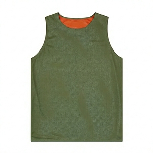 เสื้อกีฬาตาข่ายสีเหลืองแบบกลับด้านได้ ระบายอากาศ แห้งเร็ว ไม่มีแขน สำหรับผู้ใหญ่ ทุกเพศ ทุกฤดู - Product Image 4