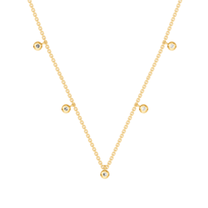 สร้อยคอทองคำแท้ 14K 9K 10K 18K ประดับเพชรแล็บ ได้รับการรับรองจาก IGI ผู้ผลิตเครื่องประดับคุณภาพสูงที่เป็นธรรม ขายส่ง RJC OEM ODM NK706469 - Product Image 3