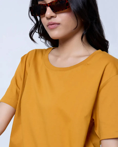 เสื้อยืดโอเวอร์ไซส์ทรงหลวมไหล่ตกแฟชั่นสำหรับฤดูร้อน - Product Image 4