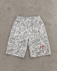 Custom Logo <b>Y2K</b> Skull Solid Men Streetwear <b>Shorts</b> Vintage Graphic Baggy Wide Leg Drawstring Casual Summer 100% Cotton - Product Image 1