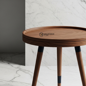 Brown Meena Hand Painted Wooden <b>Stool</b> – Traditional Decorative Accent <b>Stool</b> - Product Image 2