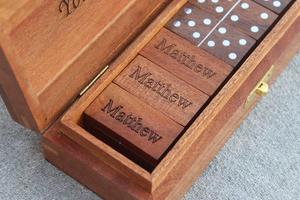 Handmade Eco-Friendly Mango Wood Tree of Life Engraved <b>Keepsake</b> Dominoes <b>Box</b> Jewelry Organizer Unique Gift for Men and Women - Product Image 2