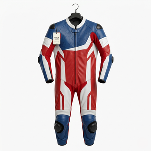 Traje de Carreras de Motocicleta de Cuero Personalizado de 1 Pieza Hecho a Mano con Diseño Personalizado - Product Image 2