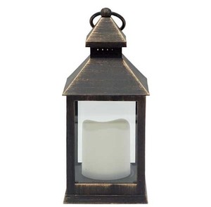 Bronze Finished Fantastic Design Metal <b>Lantern</b> Rectangle Shape <b>Lantern</b> with Handle <b>Candle</b> <b>Lanterns</b> for Outdoor & Home Decoration - Product Image 4