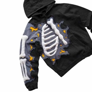 Fabricant de vêtements, impression de logo personnalisée, sweats à capuche avec impression en relief, vente chaude, qualité supérieure, sweats à capuche avec impression en relief - Product Image 2