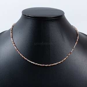 Collar de cuentas de rutilo rojo de alta calidad con cuentas de piedras preciosas redondas facetadas, cristal curativo, joyería de moda para mujer, regalo elegante - Product Image 5