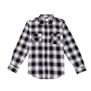 Chemise à carreaux grande taille pour homme, style vintage, manches longues, en flanelle de coton, vente en gros - Product Image 3