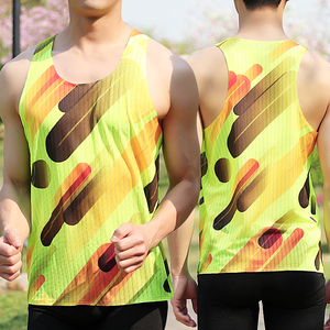 Camiseta Deportiva para Hombre, Transpirable, de Secado Rápido, Ultraligera, Personalizada con Impresión Térmica por Transferencia de Calor, Chaleco para Correr - Product Image 5