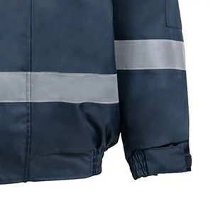 Wholesale Men's Hi Visibility Safety Jacket with Zipper Waterproof & Breathable Winter Workwear OEM Service - Product Image 5