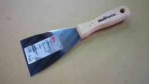 Couteaux à mastic en acier inoxydable de qualité industrielle et bricolage avec manche en bois - Product Image 3