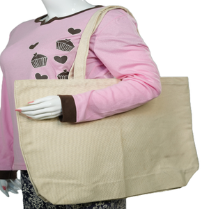 Bolsa de Compras Ecológica Reutilizable para Mujer, 100% Algodón Orgánico Reciclado, con Logotipo Personalizado Impreso, MOQ Bajo - Product Image 3