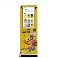 Máquina Expendedora de Tarjetas Pokémon Montada en la Pared con Lector de Tarjetas de Crédito para Salas de Juego y Centros Comerciales