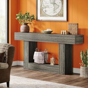 Consolle Lunga in Legno per Ingresso o Divano, Eleganti Tavoli Consolle per Arredamento Casa - Product Image 4