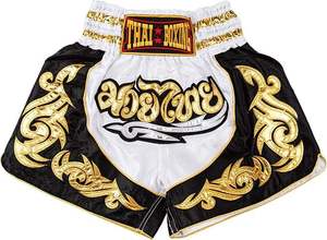 Shorts de combat Muay Thai personnalisés respirants pour hommes, boxe, MMA, grappling, fitness, BJJ, Jiu Jitsu, Kimono en polyester/satin de qualité supérieure - Product Image 2