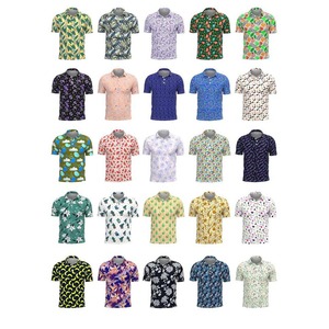 เสื้อโปโลผู้ชาย แขนสั้น กระดุมครึ่งตัว ทรงเข้ารูป ผ้าถัก สีพื้น สำหรับฤดูร้อน  พร้อมปักโลโก้ตามสั่ง เหมาะสำหรับเล่นกอล์ฟ - Product Image 2