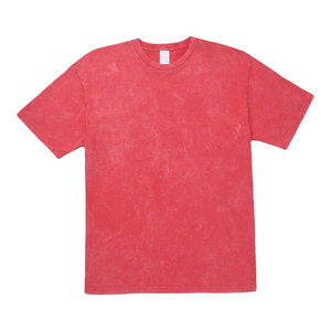 เสื้อยืดคอกลมแขนสั้นสีแดงพิมพ์ลายสกรีนสไตล์วินเทจทรงโอเวอร์ไซส์สำหรับผู้ชาย ผ้าฝ้ายเนื้อเจอร์ซีย์ ระบายอากาศได้ดี ไม่เป็นขุย - Product Image 3