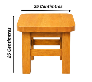 Natural Light Wooden <b>Step</b> <b>Stool</b> Solid Wood Foot <b>Stool</b> for Kitchen Bedroom Bathroom Living Room and Everyday Home Use - Product Image 2
