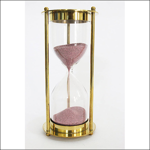 Reloj de Arena Navideño con Tema Náutico de Amor, en Latón Pulido - Product Image 4
