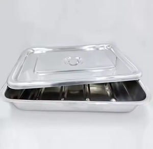 High Quality Stainless Steel Surgical Tray <b>Lids</b> Hospital Holloware Instruments Manual Tray <b>By</b> mahfooz Instruments CE Certified - Product Image 2