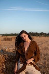 Cotton Wrap Top Tie <b>Shirt</b> with Raw Frayed Edges <b>Boho</b> Blouse Breathable Top for Everyday Wear Festival Outfits and Layering - Product Image 4