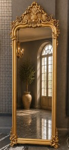 Oversized Gold Baroque Mirror – Luxury Full Length Statement Mirror for Elegant Interiors - Product Image 3