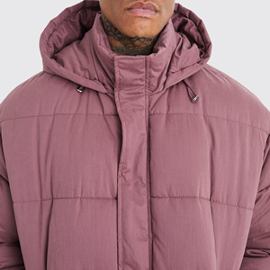 Men Puffer <b>Jacket</b> Water Resistant Winter Outerwear Lightweight Quilted Construction Warm Insulated Fabric Comfortable Fit OEM - Product Image 6