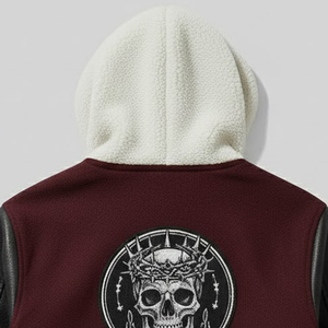 Chenille Embroidered Men Varsity Winter Jacket New Arrival Leather Sleeves Baseball Letterman Varsity Jacket For <b>Boys</b> - Product Image 6
