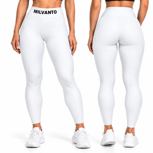 Leggings Blancos Personalizados para Mujer, Cintura Alta, Sin Costuras, Levanta Glúteos, Control de Abdomen, Elásticos en Cuatro Direcciones, Pantalones de Yoga, Gimnasio, Fitness - Product Image 1