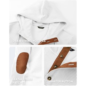 Sudadera con Capucha Personalizada para Hombre, Estilo Casual, Media Cremallera, Manga Larga, Algodón Texturizado, Talla XXS, 500g, Antiarrugas, Color Sólido - Product Image 2