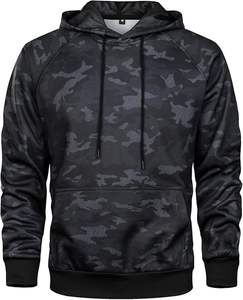 เสื้อฮู้ดดี้ผู้ชายคุณภาพเยี่ยม หนานุ่ม หลายสี ลายเรียบ สำหรับออกกำลังกายที่ยิมและใส่ในฤดูหนาว - Product Image 1