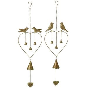 Campanas de Viento de Metal con Acabado Dorado para Colgar en la Pared, Decoración para el Hogar, Jardín y Exteriores - Product Image 3