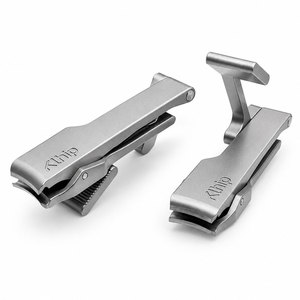 Coupe-ongles Klhip Premium en acier inoxydable avec levier ergonomique et lame incurvée de précision, étui en cuir inclus - Product Image 4